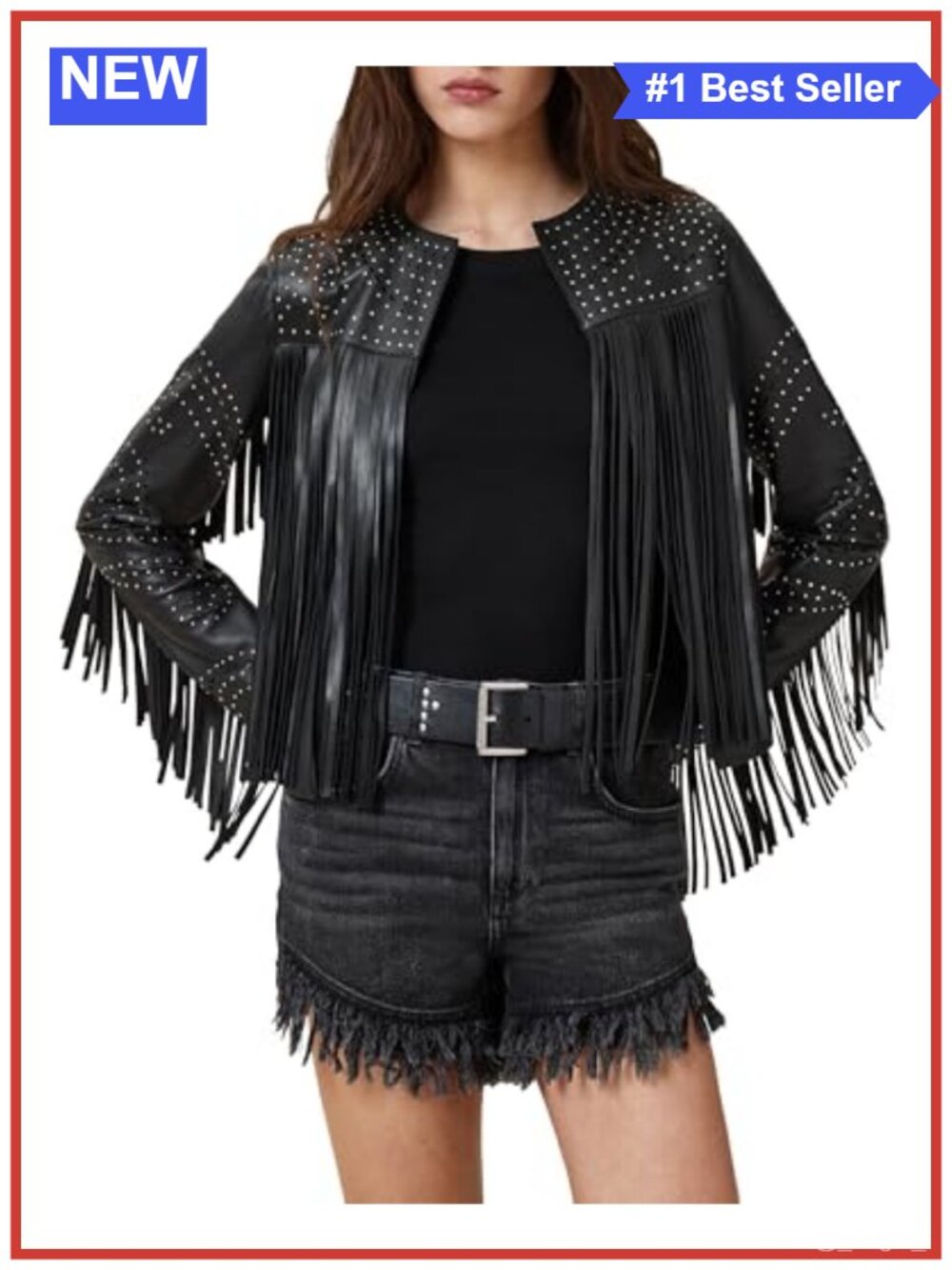 AllSaints Asta Jacket 100% SheepLeather Long Sleeve Zipper Women's